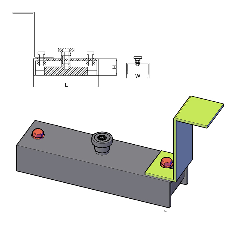 Spútaný magnet s adaptérom